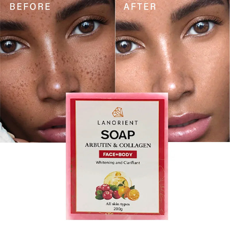 OEM Private Label Face Care Products Natural Organic Vitamin C Arbutin Facial Whitening Handmade Soap