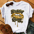 Women Tops Red Lip Monogram Printed Hole Ripped t Shirts Short Sleeve Oversized Tee Shirt Loose Casual Graphic T-shirt for Women