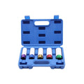 WZAUTO 15/17/19/21/22mm 5 Pieces 1/2 Inch Tire Protection Sleeve Wall Deep Impact Wheel Nut Socket Set With Box