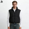 Custom Funnel Neck Short Gilet Cropped Down Puffer Vest for Men