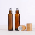 5ml 10ml Amber Hot Stamping Empty Glass Roll on  Essential Oil Bottle