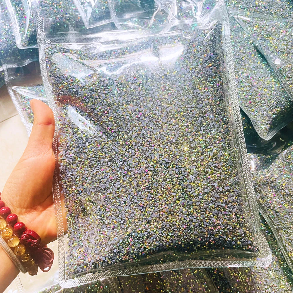 Yantuo Crystal Flatback Hotfix Strong Glue Rhinestones in Bulk Wholesale 1KG for Clothing MOQ Only 1 Bag