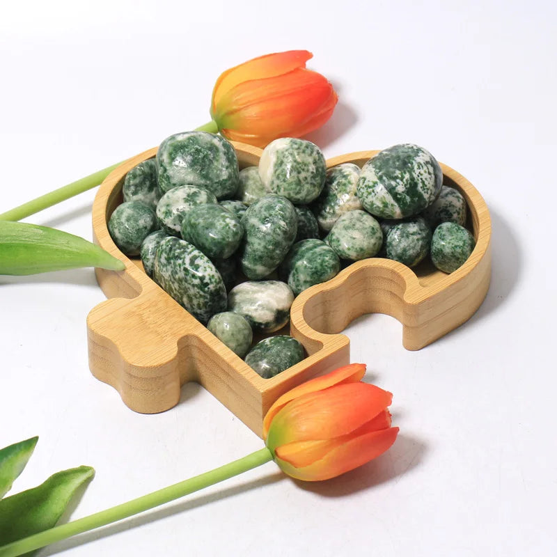 Wholesale Bulk Qinghai Quartz Jade Rock Crystal Tumbled Stones Polished Healing Ornaments for Decor Gifts Mascot Use