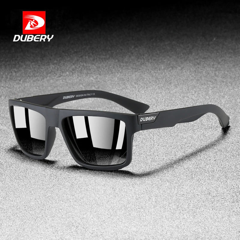 DUBERY Classic Square Sunglasses Style Sun Glasses Male Outdoor Travel Goggles D918 Super Light Eyeglasses Frame Retro Men Women