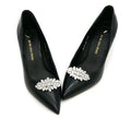 Wholesale DIY Woman Accessories Wedding Decoration Shoe Clips with Motif Rhinestones Oval Shape Alloy Material
