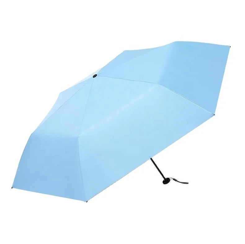 Ultra Light Pencil Umbrella with Uv Protection Three Folding Advertising Umbrella for Rain and Sun