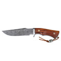 Bowie Damascus Customizable Tactical Survival Knife Stainless Steel Blade Wood Handle for EDC DIY Camping Industrial Use Hunting