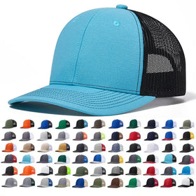 Fashion 3D Embroidery Gorras Mesh Blank Snapback Caps Custom Logo Richardson 112 Polyester 6 Panel Sports Mesh Trucker Hats