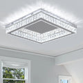 Modern K9 Crystal Ceiling Light Square 3D Printed Logo French Design Style New Modern Home Decorative Lights for Bedroom