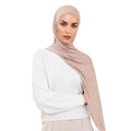 Wanyi Hijab Scarf Factory Supply High Quality Muslim Woman Modal One Loop Organic Cotton Jersey Instant Hijab