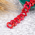 Jewelry Accessories Diy Chain Heart Shape Acrylic Lucite Plastic Material Hand Made Charms Mix Color Jewelry Making Bracelet