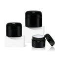 20g/30g/50g Black Glass Jars Empty Glass Cosmetic Jars Face Cream Jar With Lids