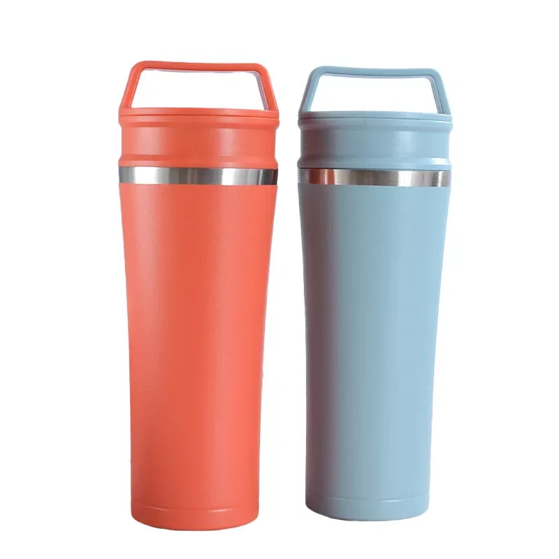 FX Factory 450ml Stainless Steel Vacuum Insulated Double Wall Travel Tumbler Durable Insulated Coffee Mug with Lid Cup