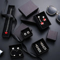 Luxury Ring Earring Bangle Pendant Black Paper Box Jewelry Packaging Gift Box