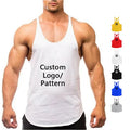 Wholesale Men's Sleeveless Cotton Tank Top Breathable Knitted Gym Vest for Fitness Bodybuilding Sport Workout Singlet Style
