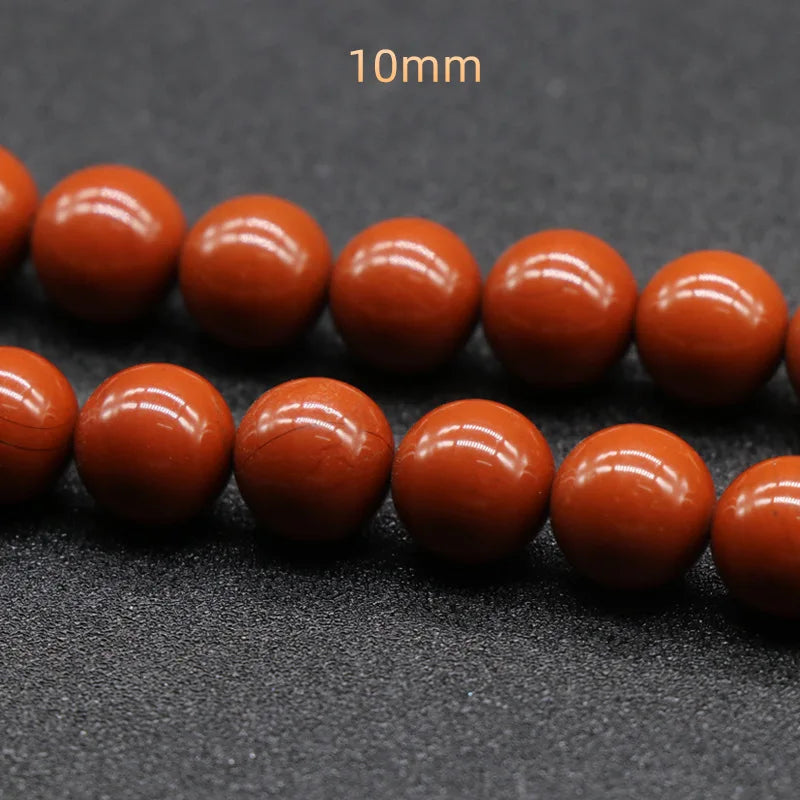 DIY Hot New Natural red jasper agate Handmade Beads 10mm Crystal Gemstone bracelet crystal jewelry