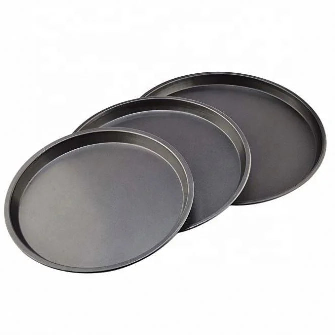 3Pcs Set Non-Stick Round Cake Pan Pizza Cooking Tray