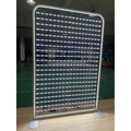 Modern Aluminum Frame Pillowcase Tension Fabric Double Side Led Light Back Drops with Customized Size for Trade Show