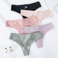 Low Waist Solid Color Women's Seamless Thong Cotton T-back Women's Underwear