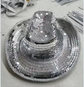 Birthday & Bachelorette Party Fabulous Light up Glass Mirror Ball Beyonce Disco Cowgirl/Cowboy Hat