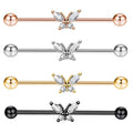 Wholesales Butterfly Stainless Steel Industrial Barbell Earring Cartilage Body Piercing Jewelry 38mm 1&1/2 Inch Industrial