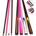 Colorful High Quality 9.5MM Tip 57" Snooker Cue 1/2-pc Center Jointed Carbon Graphite Billiard Cue Stick