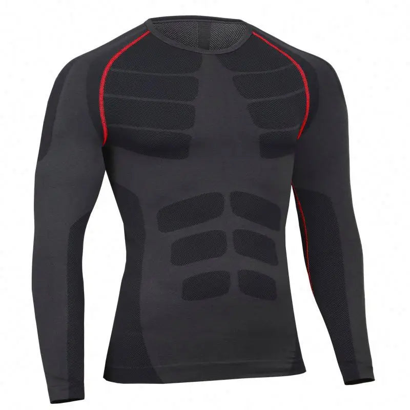 New Plain No Brand Compression Plain Long Sleeve Dry Fit Raglan T-shirt for Men