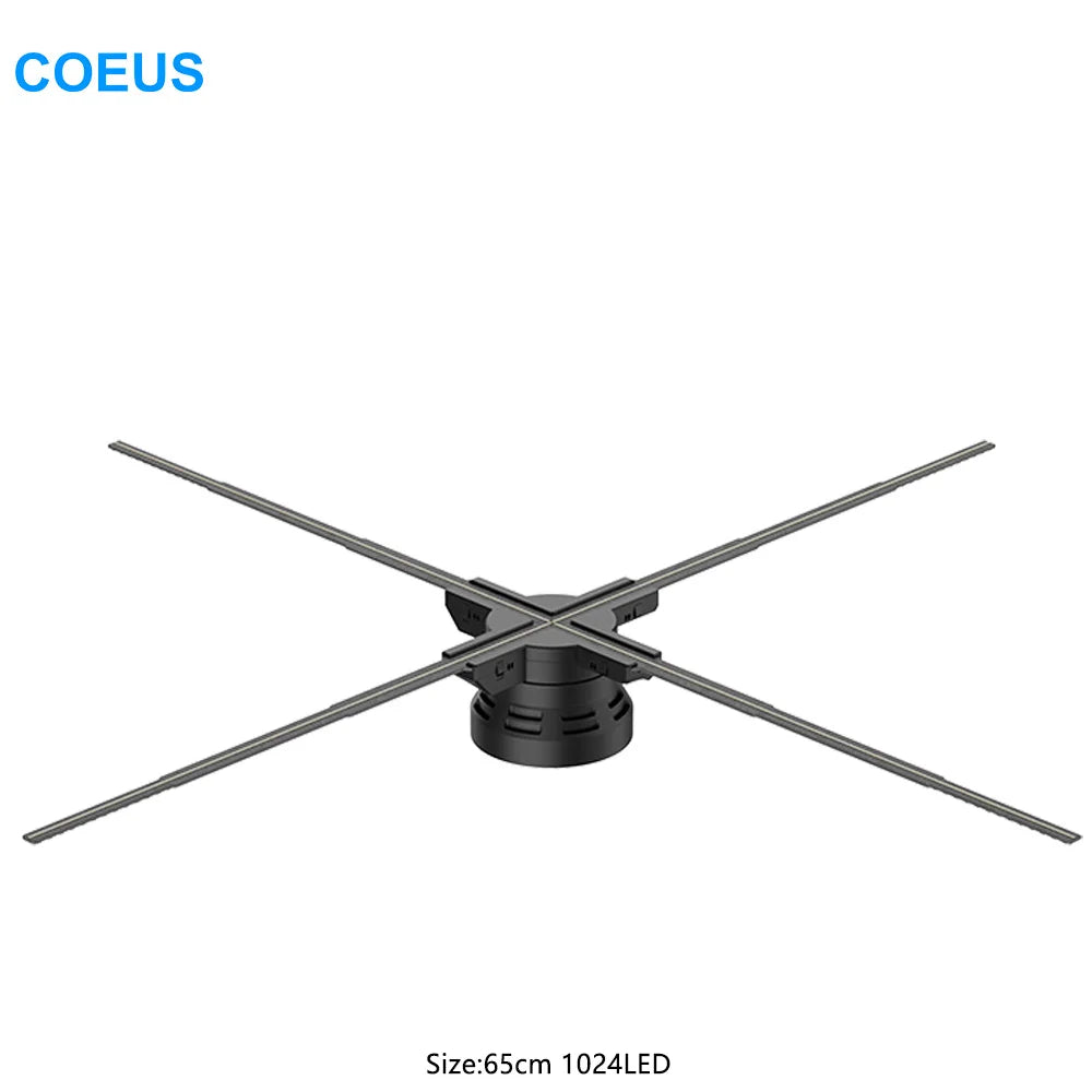 COEUS 65cm High Resolution 1280LED Holographic Display Cloud Wifi 3D Hologram Fan for Indoor Education Mall Olograma Holograma