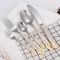Hot Selling Eco-Friendly Stainless Steel Reusable Flatware Set Knife Spoon Fork Luxury Gold Cutlery Set for Party Use