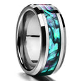 Trendy Men Black Stainless Steel Jewelry Rings Creative Design Engagement Ring Silver Shell Stainless Steel Ring