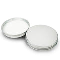 70mm Aluminum-Plastic Body Scrub Screw Cap for 300g Jars Round Silver Portable Cosmetic Lid with Food Grade & Reusable Features