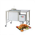 Automatic Seafood Fish Breader Fried Chicken Breading Machine Stainless Steel Industrial Electric Automatic Breading Table