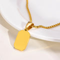 Taige Accessories Women's Simple Gold Stainless Steel Dripping Glue Pendant Jewelry Findings & Components Wholesale