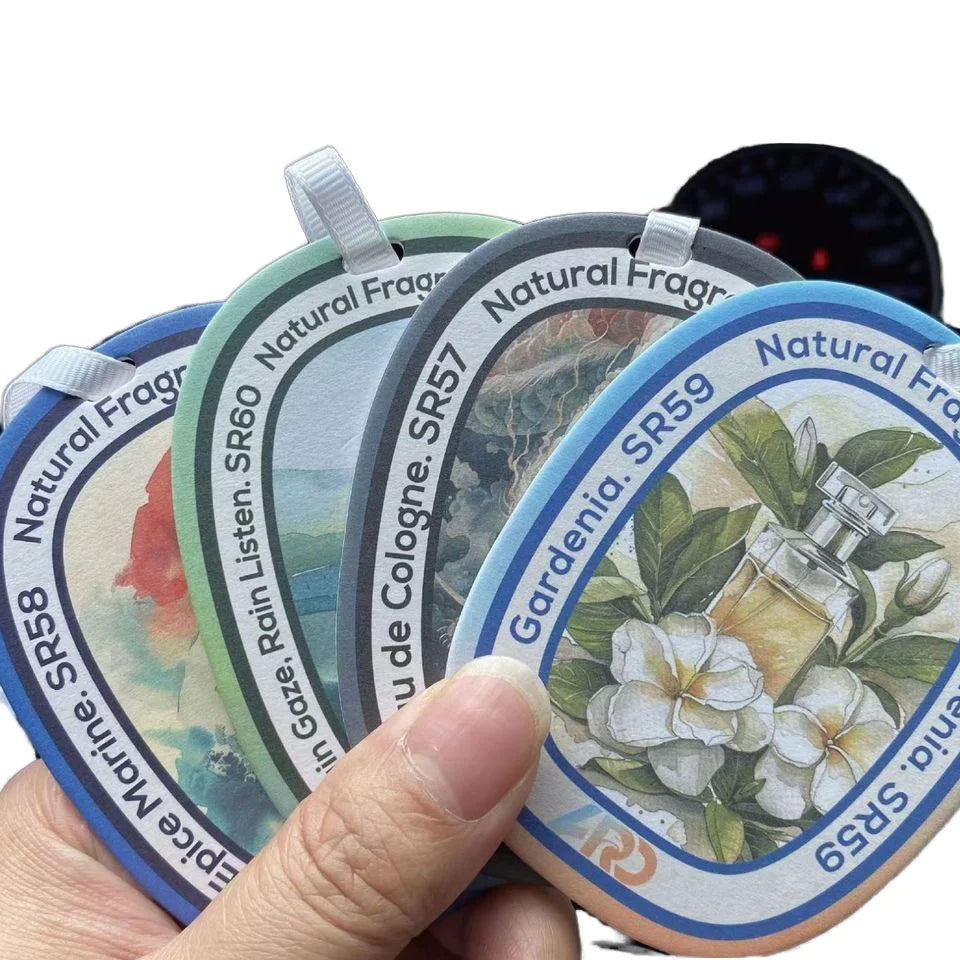 Custom Logo Air Fresheners with Promotional Value Business Gifts Printed on Paper Paperboard