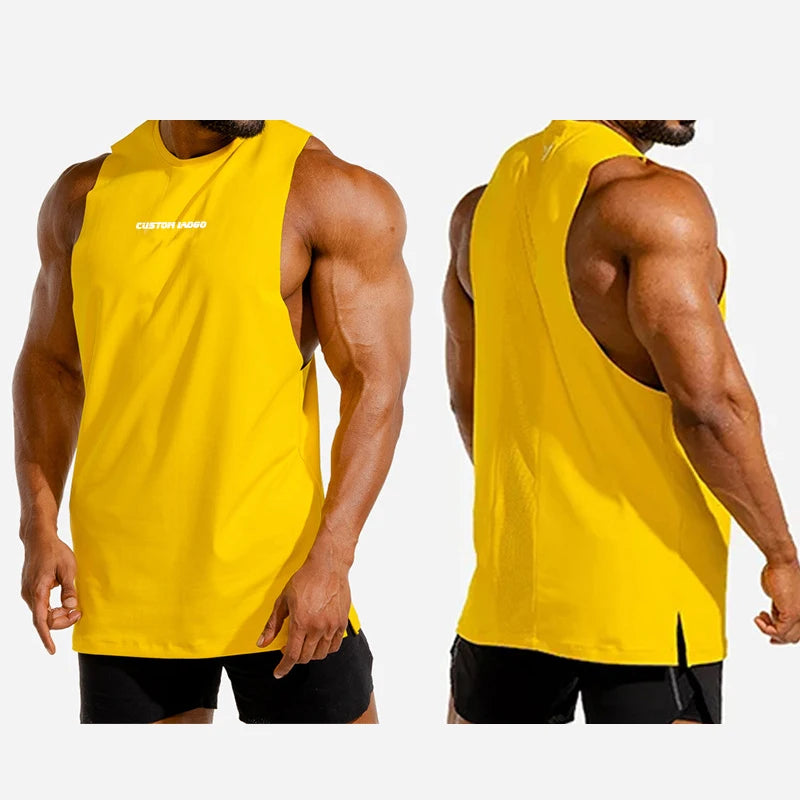 Custom LOGO New Vest Men Tank Top Tank Top GYM Wear Workout GYM Tank Tops Customized Men's Vests