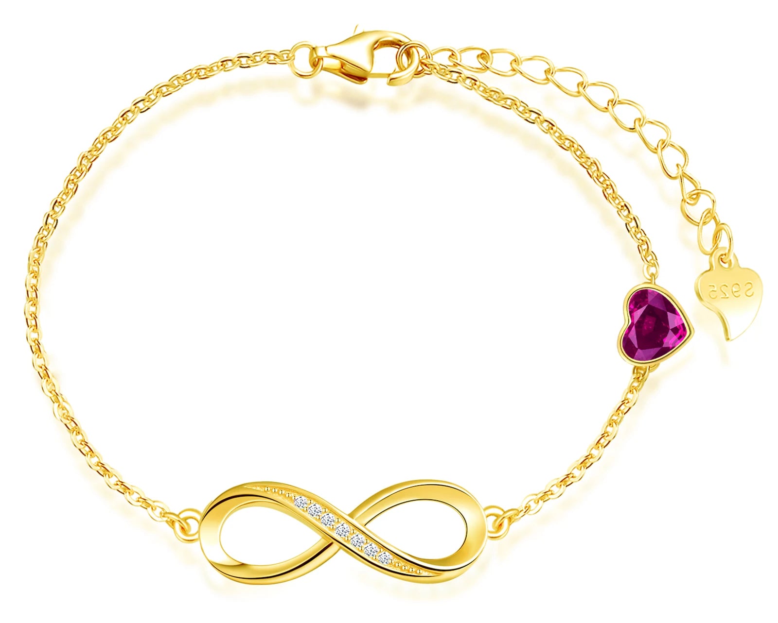 Wholesale 925 Silver Bracelets Infinity Symbol Star Charm Bracelets