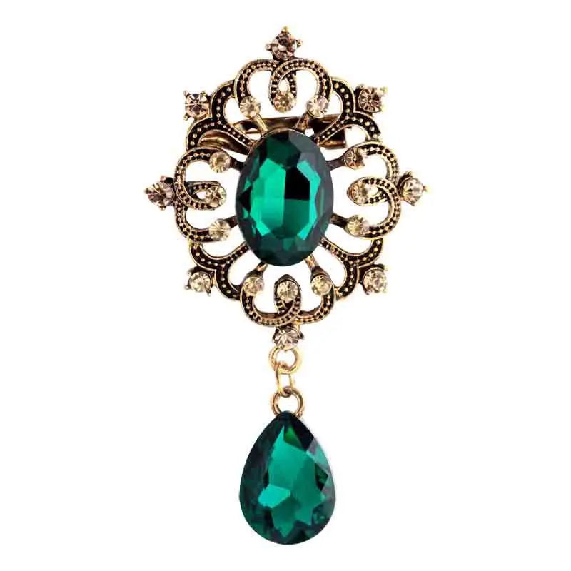 ROMANTIC New Fashion Rhinestone Brooch Wedding Garment Crystal Brooch Pin