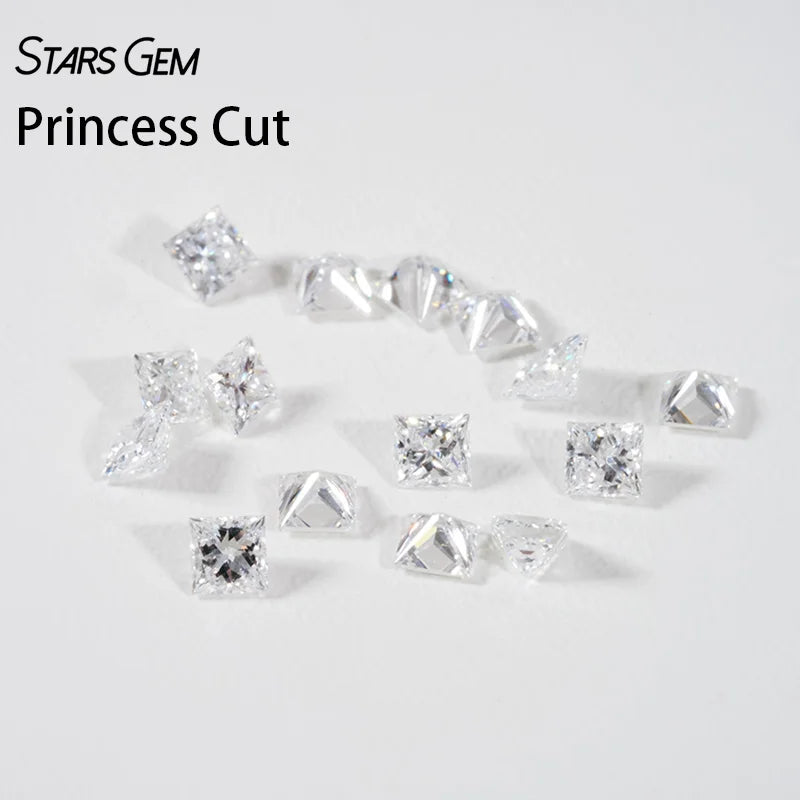 Wholesale Small Size Lab Grown HPHT Princess Cut Diamonds Loose Lab Diamonds for Fine Jewelry
