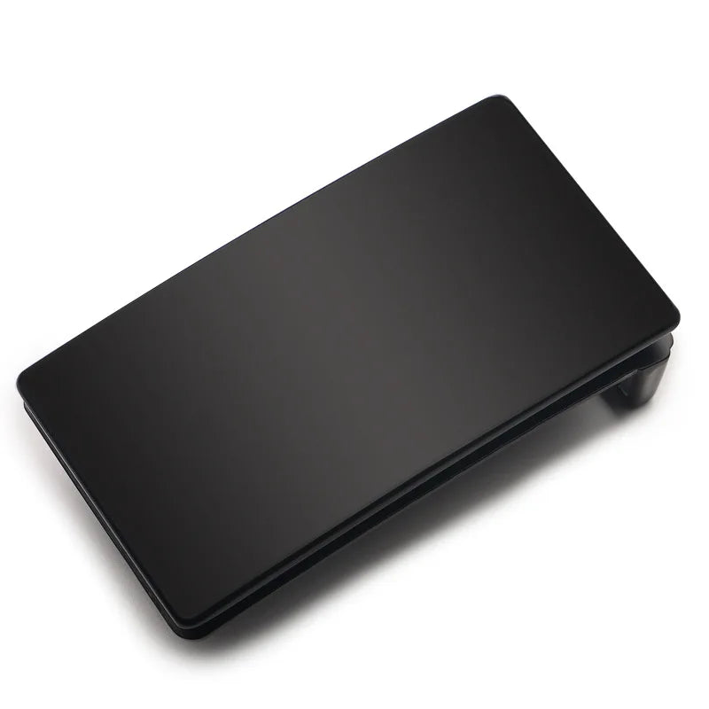 3.3CM Smooth Buckle Men's Blank Leather Belt Buckle Zinc Alloy Plate Buckle for Men