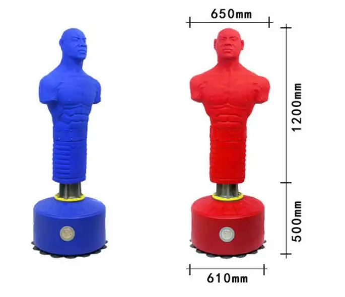 Century BOB Free-Standing Leather & PU Punching Bag Custom Logo Printed Human-Shaped Boxing Dummy for Fitness Equipment Training