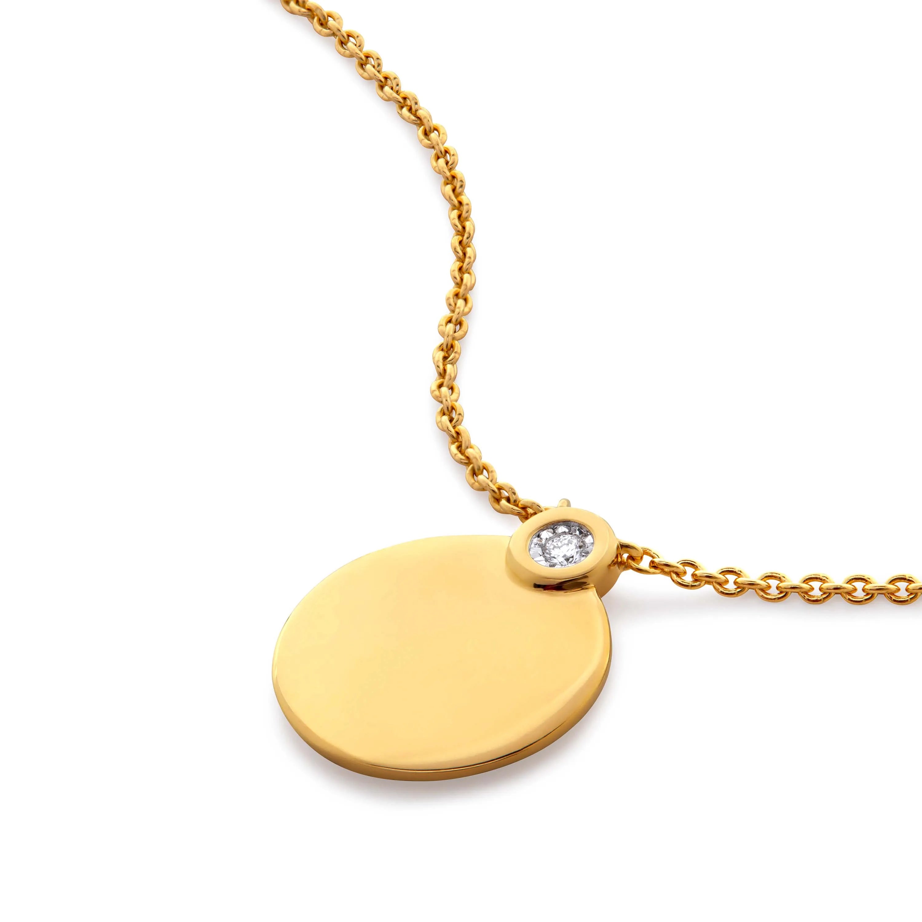 Milskye Cute Unique Magic Romantic Jewelry Smart Fashion 925 Silver 14k Gold Plated Diamond Engravable Adjustable Necklace