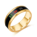 Anillos Inteligentes Stainless Steel Smart Ring Temperature Intelligent Temperature Sensing Titanium Steel Couples Ring