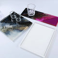 Early Riser DIY Epoxi Resin Large Tray Coasters Silicone Mold with Handle Home Decor Storage Box Mouldings for Resin Crafts