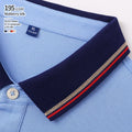 Mulberry Silk 195 GSM 49.6% Cotton 47.1% Polyester 3.3% Silk Unisex Smooth Contrast Color Men Customized Polos T Shirt Polo