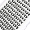 Individual Lashes Cluster C Curl Mix Lash Clusters 3D Wispy DIY Eyelash Extension 0.10mm Super Thin Band Reusable Natural Lashes