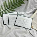 Wholesale Customized Black Paper Envelope Thank You Card for Wedding Birthday Full Printing Thank You Card for Small Business