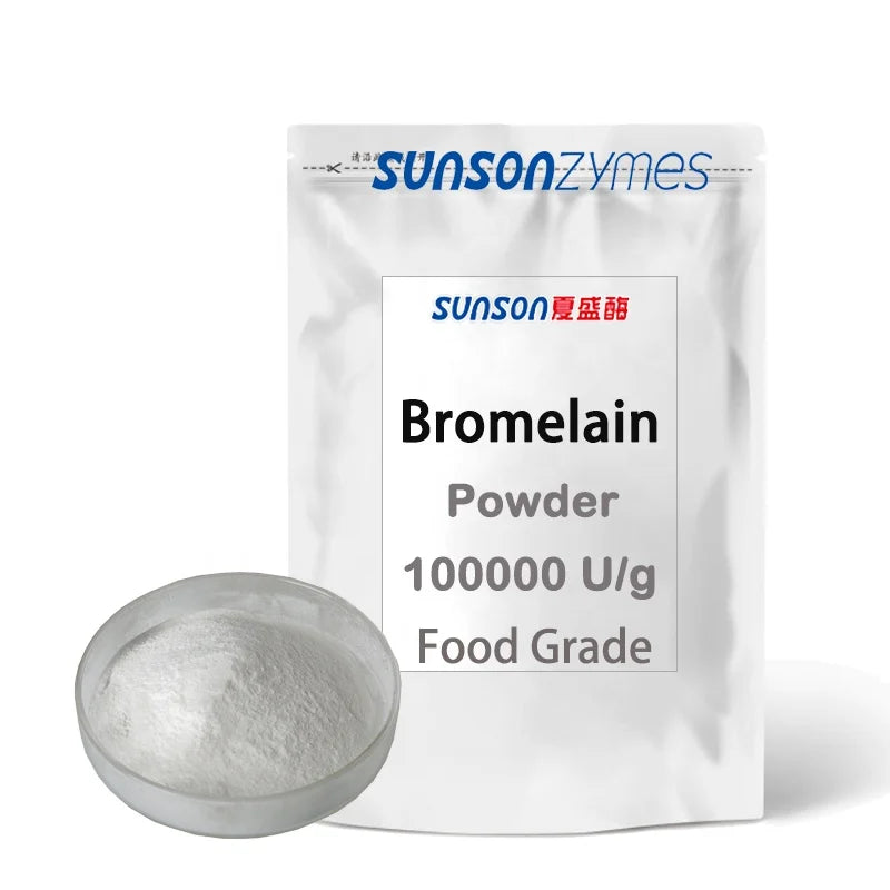 Pineapple Extract Powder Bromelain Enzyme 100000 U/g High Enzyme Activity Food Additive