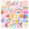 50PCS BOHO style encourage quote inspirational word anxiety release sticker