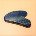 HY Skin care lapis luzil stone brush heart shape facial gua sha body facial massage tool