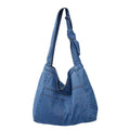 New Design Jean Sling Armpit Large Capacity Ladies Tote Bag Soft Jeans Shopping Bag Simple Cool Casual Girls  Denim Handbag